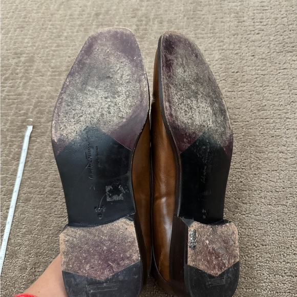 Original Salvatore Ferragamo Mens Size 10.5 Brown Leather Tassels Slip On Shoes main image 13